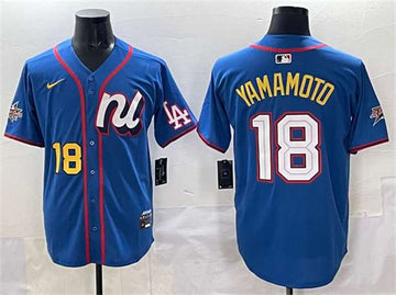 Yoshinobu Yamamoto National League All-Star blue All-Star jersey