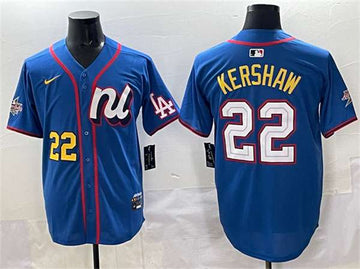 Clayton Kershaw National League All-Star blue All-Star jersey