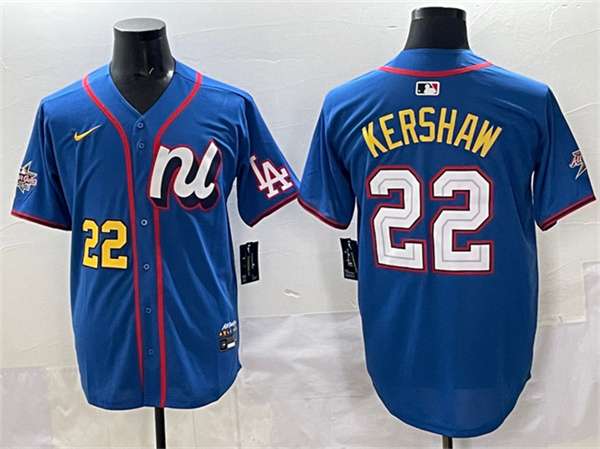 Clayton Kershaw National League All-Star blue All-Star jersey