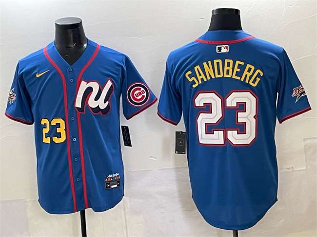 Ryne Sandberg National League All-Star blue All-Star jersey