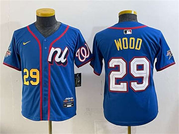 James Wood National League All-Star blue All-Star jersey