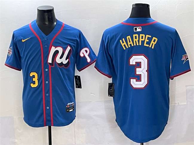 Bryce Harper National League All-Star blue All-Star jersey