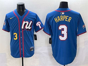 Bryce Harper National League All-Star blue All-Star jersey
