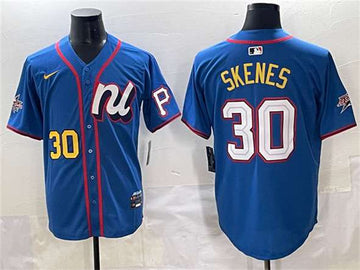 Paul Skenes National League All-Star blue All-Star jersey