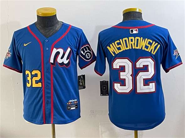 Jacob Misiorowski National League All-Star blue All-Star jersey
