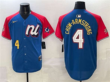 Pete Crow-Armstrong National League All-Star blue-red All-Star jersey