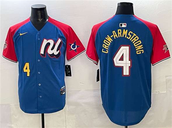 Pete Crow-Armstrong National League All-Star blue-red All-Star jersey