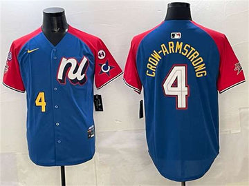Pete Crow-Armstrong National League All-Star blue-red All-Star jersey