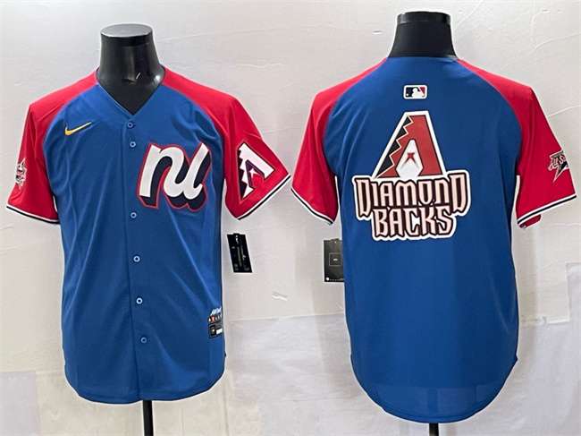Arizona Diamondbacks Team Big Logo National League All-Star blue-red All-Star jersey