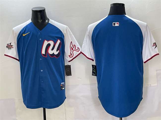 Atlanta Braves Blank National League All-Star blue All-Star jersey