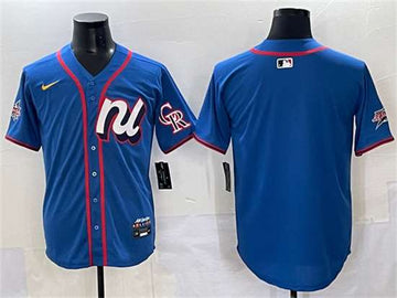 Colorado Rockies Blank National League All-Star blue All-Star jersey