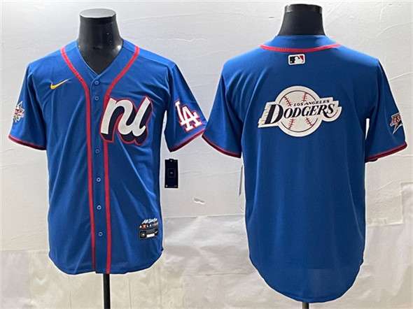 Los Angeles Dodgers Team Big Logo National League All-Star blue All-Star jersey