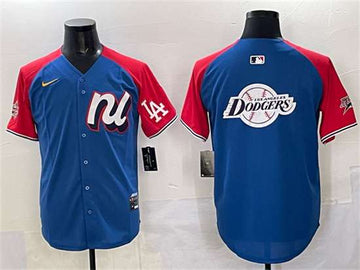 Los Angeles Dodgers Team Big Logo National League All-Star blue-red All-Star jersey