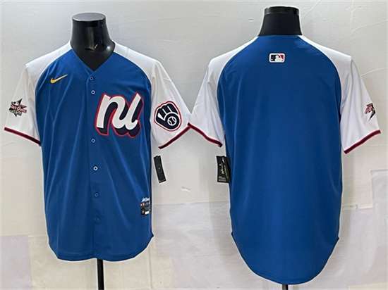 Milwaukee Brewers Blank National League All-Star blue All-Star jersey