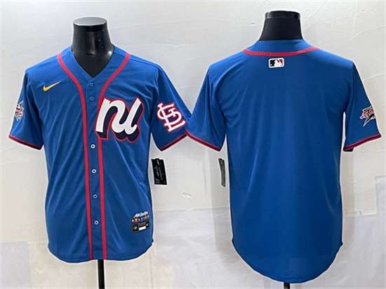 St Louis Cardinals Blank National League All-Star blue All-Star jersey