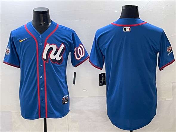 Washington Nationals Blank National League All-Star blue All-Star jersey