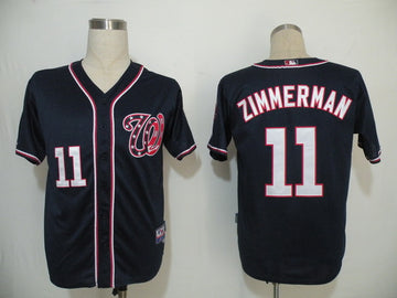 Ryan Zimmerman Washington Nationals navy jersey