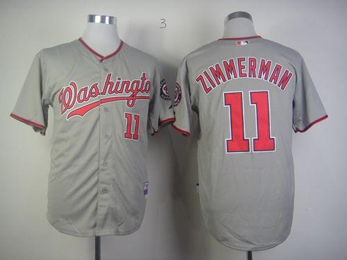 Zimmerman Ryan Washington Nationals grey jersey