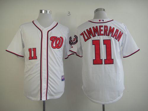 Zimmerman Ryan Washington Nationals white jersey