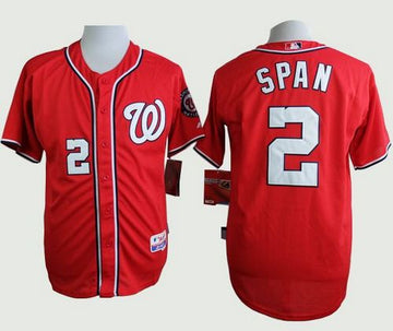 Denard Span Washington Nationals red jersey