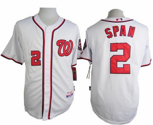 Denard Span Washington Nationals white jersey