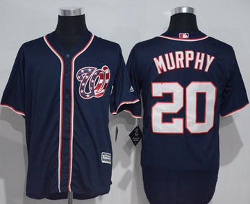 Daniel Murphy Washington Nationals navy jersey
