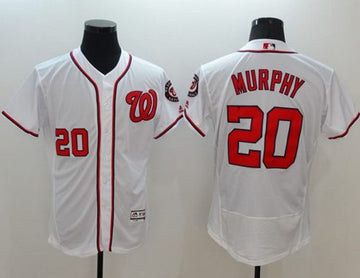 Daniel Murphy Washington Nationals white Authentic jersey