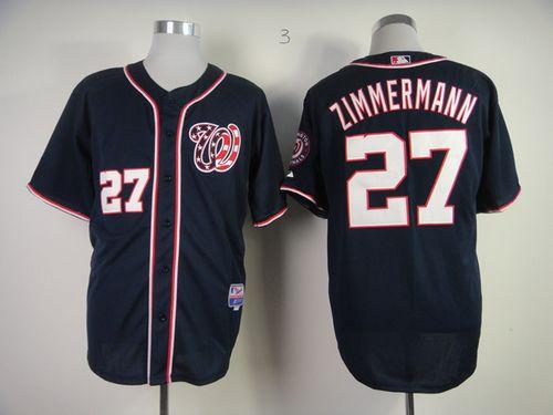 Jordan Zimmermann Washington Nationals navy jersey