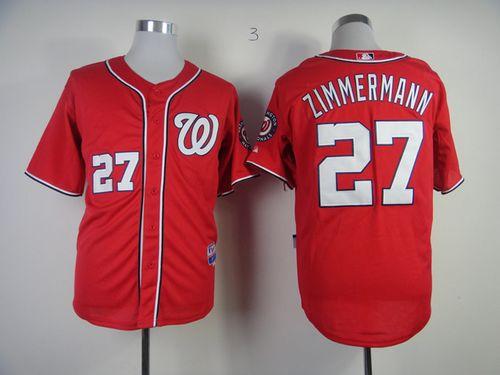Jordan Zimmermann Washington Nationals red jersey