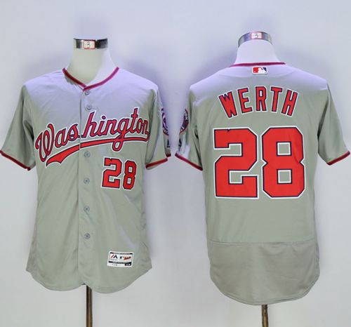 Jayson Werth Washington Nationals grey Authentic jersey