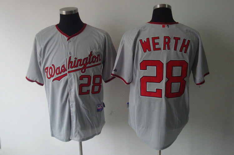 Jayson Werth Washington Nationals grey jersey