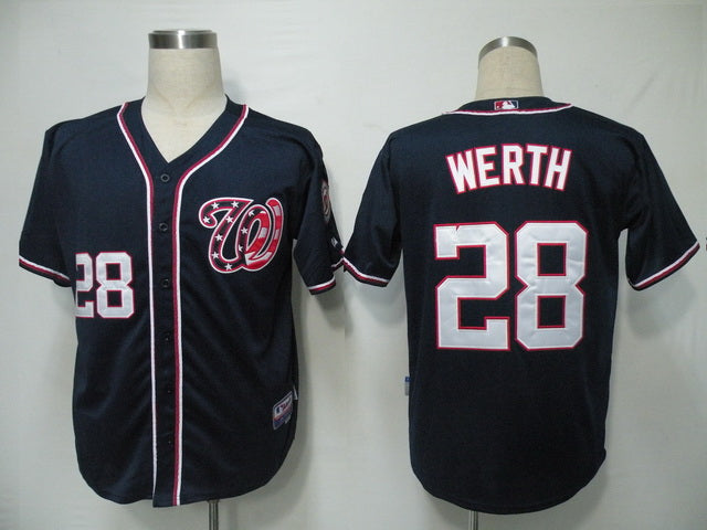 Jayson Werth Washington Nationals navy jersey