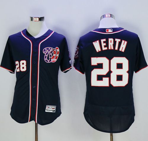 Jayson Werth Washington Nationals navy Authentic jersey