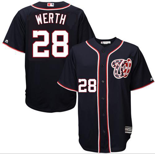 Jayson Werth Washington Nationals navy jersey