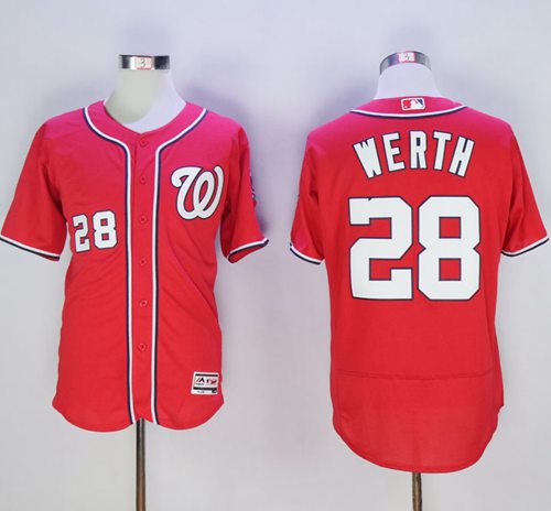 Jayson Werth Washington Nationals red Authentic jersey