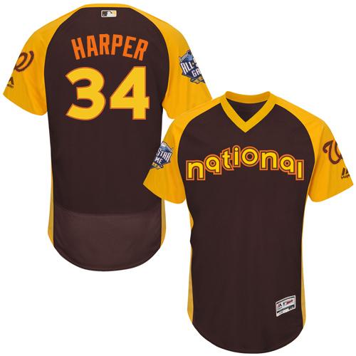Bryce Harper Washington Nationals brown All-Star jersey