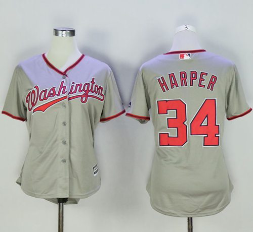 Bryce Harper Washington Nationals grey Road jersey