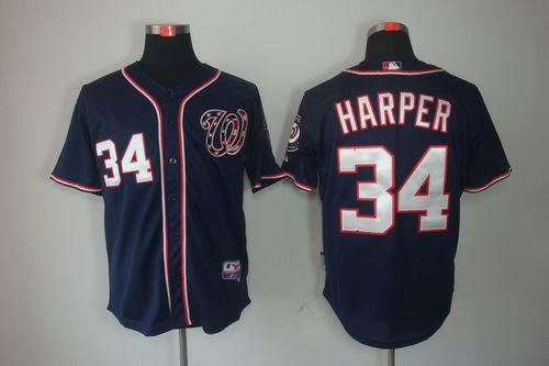 Bryce Harper Washington Nationals navy jersey