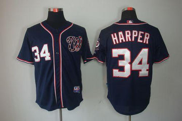 Bryce Harper Washington Nationals navy jersey