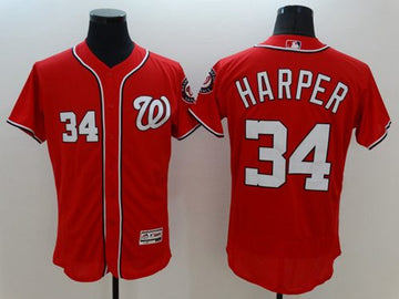 Bryce Harper Washington Nationals red Authentic jersey