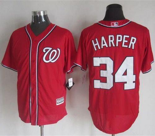Bryce Harper Washington Nationals red jersey