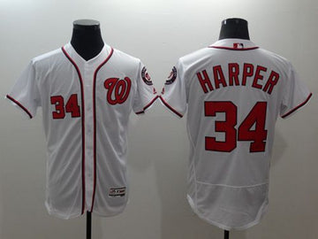 Bryce Harper Washington Nationals white Authentic jersey