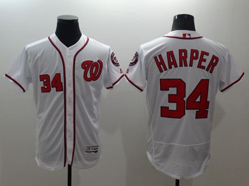Bryce Harper Washington Nationals white Authentic jersey
