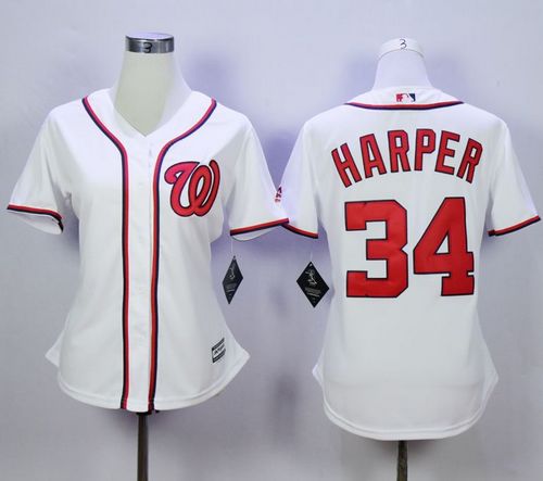Bryce Harper Washington Nationals white Fashion jersey