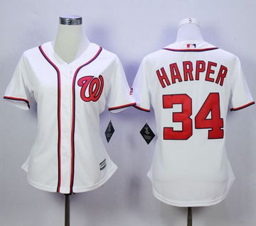 Bryce Harper Washington Nationals white Fashion jersey