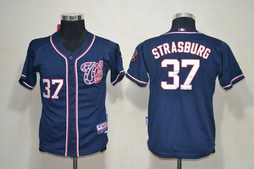 Stephen Strasburg Washington Nationals blue jersey