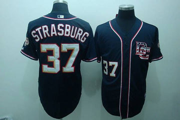 Stephen Strasburg Washington Nationals blue jersey