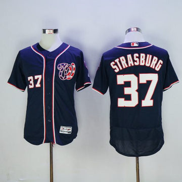 Stephen Strasburg Washington Nationals navy Authentic jersey
