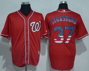 Stephen Strasburg Washington Nationals red Fashion jersey