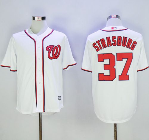 Stephen Strasburg Washington Nationals white jersey